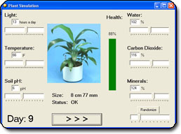 Plant Simulator Screenshot