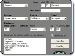 Signature Generator Screenshot